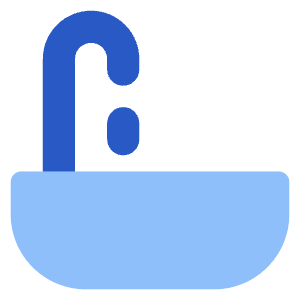 Sink Icon from Core Flat Set