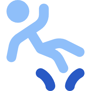 Slippery Sign Icon from Core Flat Set