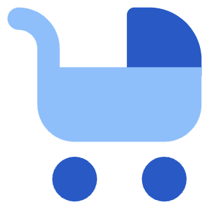 Stroller Icon from Core Flat Set
