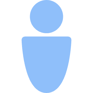 Toilet Sign Man Icon from Core Flat Set