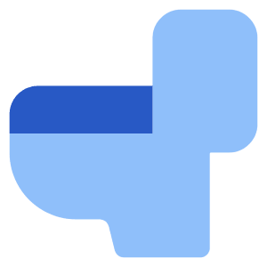 Toilet Icon from Core Flat Set