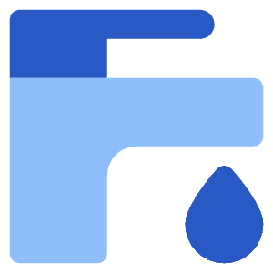 Water Tap Icon from Core Flat Set