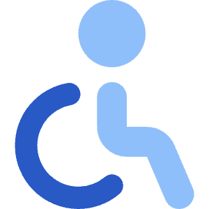 Wheelchair 1 Icon from Core Flat Set