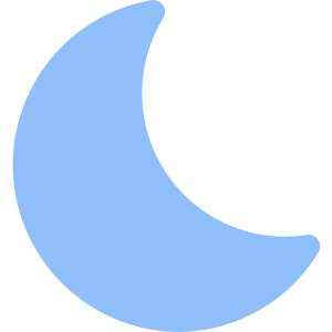 Angled Moon Icon from Core Flat Set