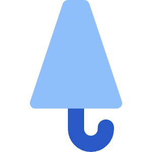 Closed Umbrella Icon from Core Flat Set