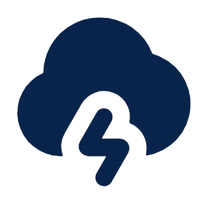 Cloud Lightning Fill Icon from Mingcute Fill Set