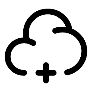 Cloud Plus Icon from Solar Linear Set