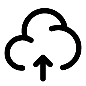 Cloud Upload Icon from Solar Linear Set