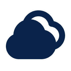 Clouds Fill Icon from Mingcute Fill Set