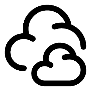 Clouds Icon from Solar Broken Set