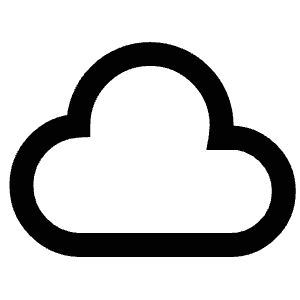 Cloudy Icon from Atlas Line Set