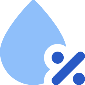 Droplet Humidity Percentage Icon from Core Flat Set