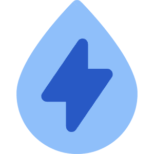 Droplet Water Ec Icon from Core Flat Set