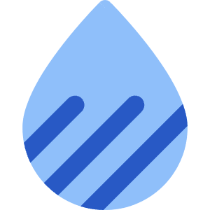 Droplet Water Total Dissolved Solids Icon from Core Flat Set