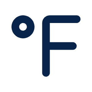 Fahrenheit Line Icon from Mingcute Line Set