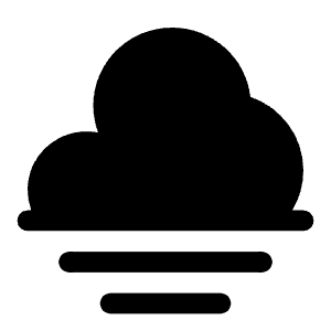 Fog Icon from Solar Bold Set