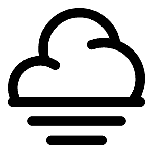 Fog Icon from Solar Linear Set