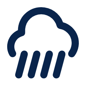 Heavy Rainstorm Line Icon from Mingcute Line Set