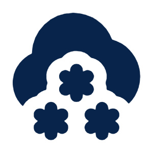 Heavy Snow Fill Icon from Mingcute Fill Set