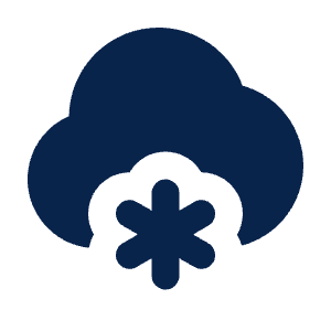 Light Snow Fill Icon from Mingcute Fill Set