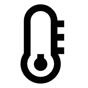 Low Thermometer Icon from Atlas Line Set