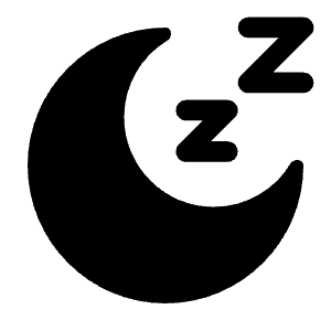 Moon Sleep Icon from Solar Bold Set