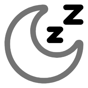 Moon Sleep Icon from Solar Line Duotone Set