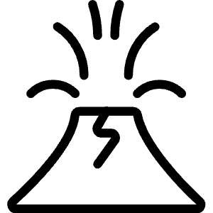 Natural Disaster Volcano Icon from Ultimate Light - Free Set