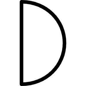 Night Moon Half 1 Icon from Ultimate Light - Free Set