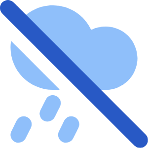 No Rain Cloud Icon from Core Flat Set