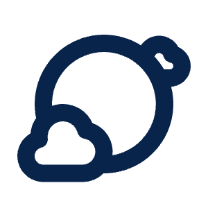 Partly Cloud Daytime Line Icon from Mingcute Line Set