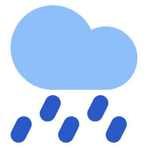 Rain Cloud Icon from Core Flat Set
