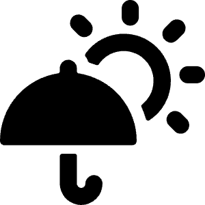 Rain Umbrella Sun Icon from Ultimate Bold - Free Set