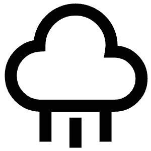 Raining Icon from Atlas Line Set