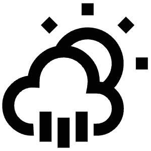 Raining Day Icon from Atlas Line Set