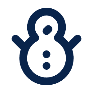 Snowman Line Icon from Mingcute Line Set