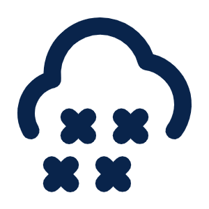 Snowstorm 2 Line Icon from Mingcute Line Set