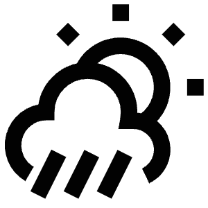 Strong Raining Day Icon from Atlas Line Set