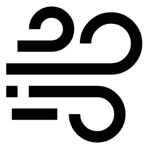 Strong Wind Icon from Atlas Line Set