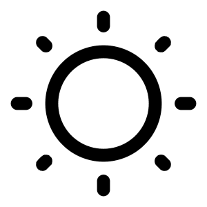 Sun Icon from Solar Linear Set