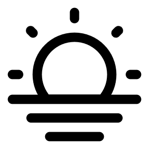 Sun Fog Icon from Solar Linear Set