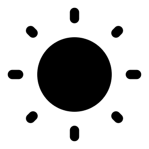 Sun Icon from Solar Bold Set
