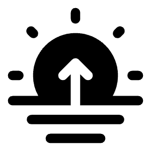 Sunrise Icon from Solar Bold Set