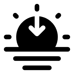 Sunset Icon from Solar Bold Set