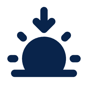 Sunset Fill Icon from Mingcute Fill Set