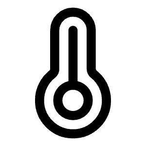Temperature Icon from Solar Linear Set