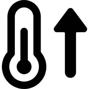 Temperature Thermometer Up Icon from Ultimate Bold - Free Set