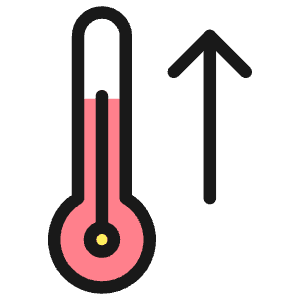 Temperature Thermometer Up Icon from Ultimate Colors - Free Set