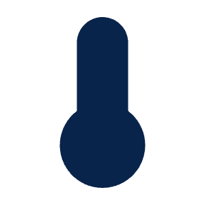 Thermometer Fill Icon from Mingcute Fill Set