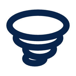 Tornado Line Icon from Mingcute Line Set